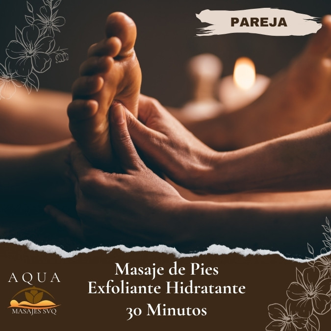 Masaje de Pies exfoliante pareja sevilla