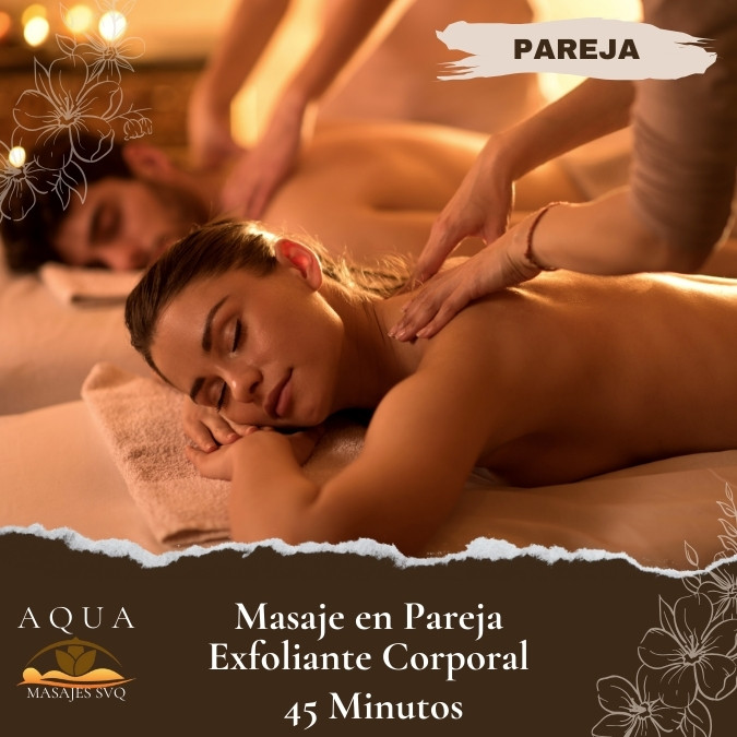 Masaje exfoliante en pareja sevilla